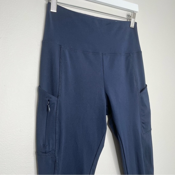 Fabletics Women's Mid Rise Leggings with Pockets Navy Blue Size XS - Picture 4 of 8